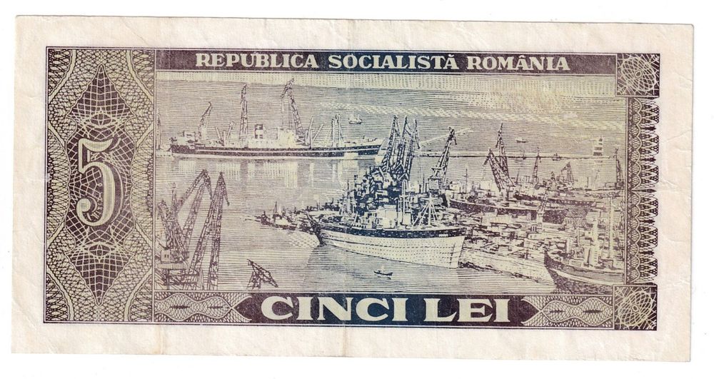 Banknote Rumänien 5 lei 1966 ss-vorz (Gebraucht) in Neuchâtel für CHF 1 ...