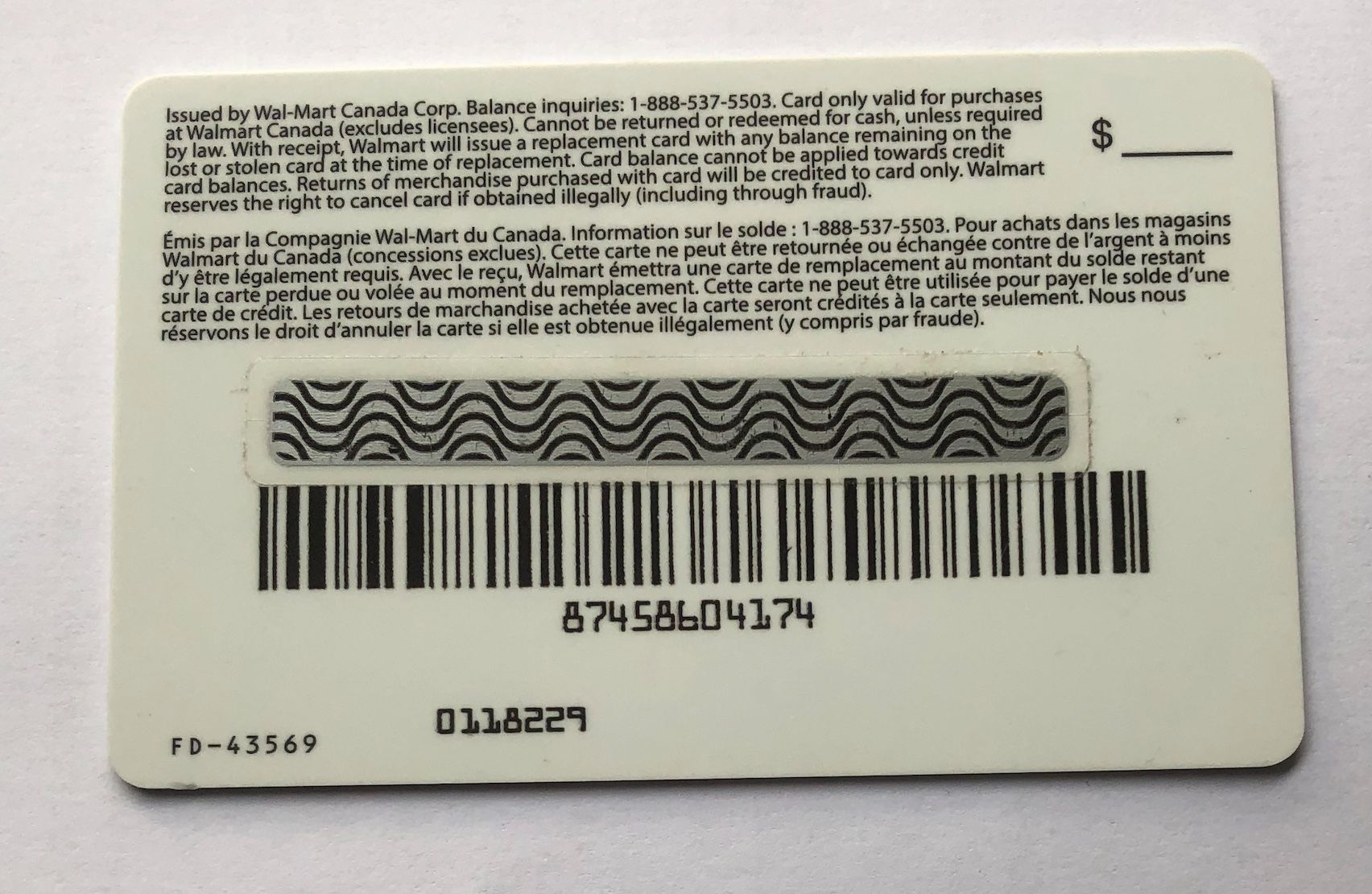 Cartoline: WALMART Geschenkkarten – Usato da Aarau venduto da Angi-007 1