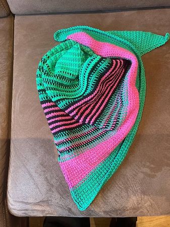 HANDMADE warmes Dreieckstuch Halstuch Schal tunesisch