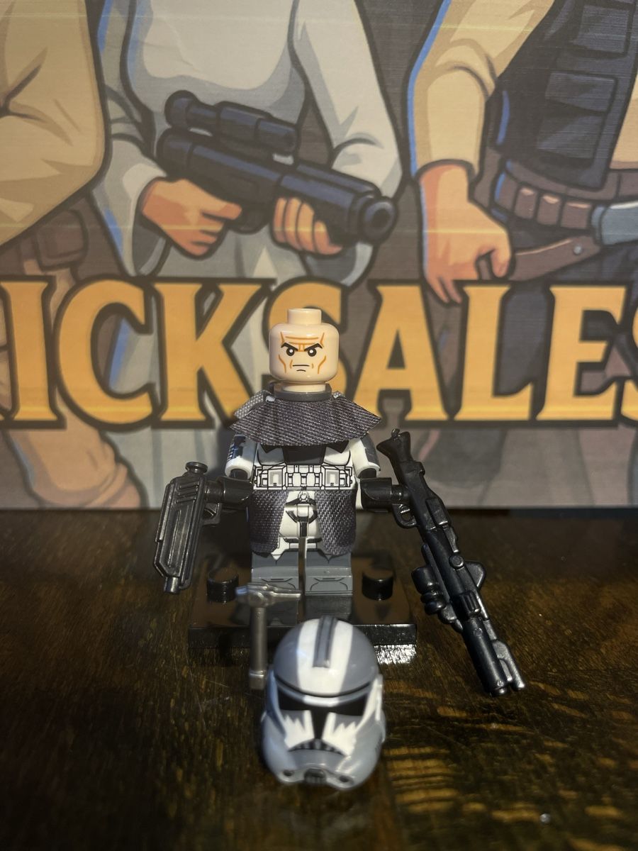 Star Wars Statuette: Star Wars Wolfpack Captain Clone Trooper Figur Lego-Komp. – Nuovo (secondo la descrizione) da Zufikon venduto da BrickSales 2