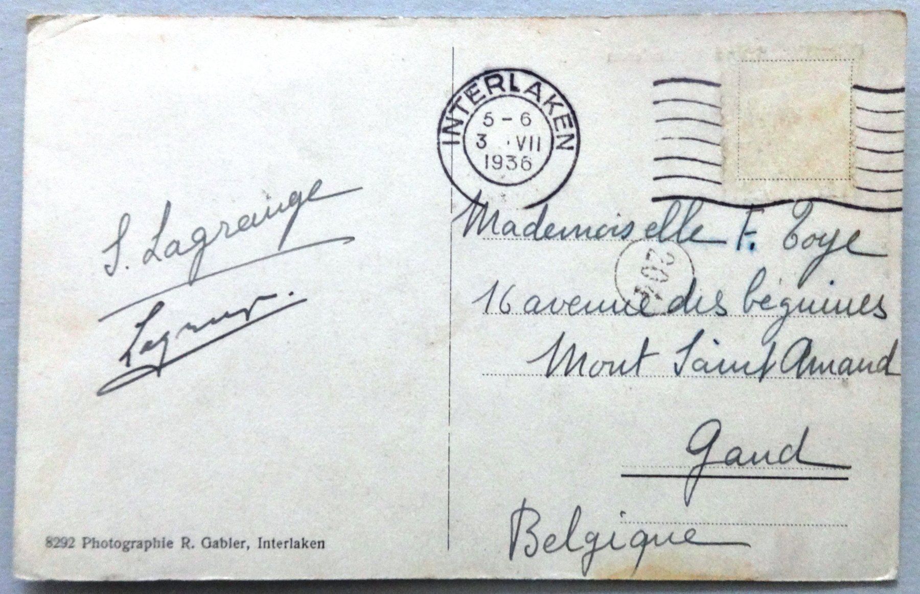 Cartoline postali: Grindelwald und Wetterhorn – Difettoso da Fétigny venduto da Billy2miny 1
