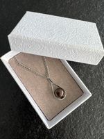 Elegante Halskette mit Süsswasserperle - Braun/Edelstahl