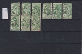 Briefmarken UPU  Weltpostverein 9 Stueck