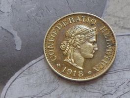 10 cts 1918 B - Me Messing Laiton (TOP Qualité)
