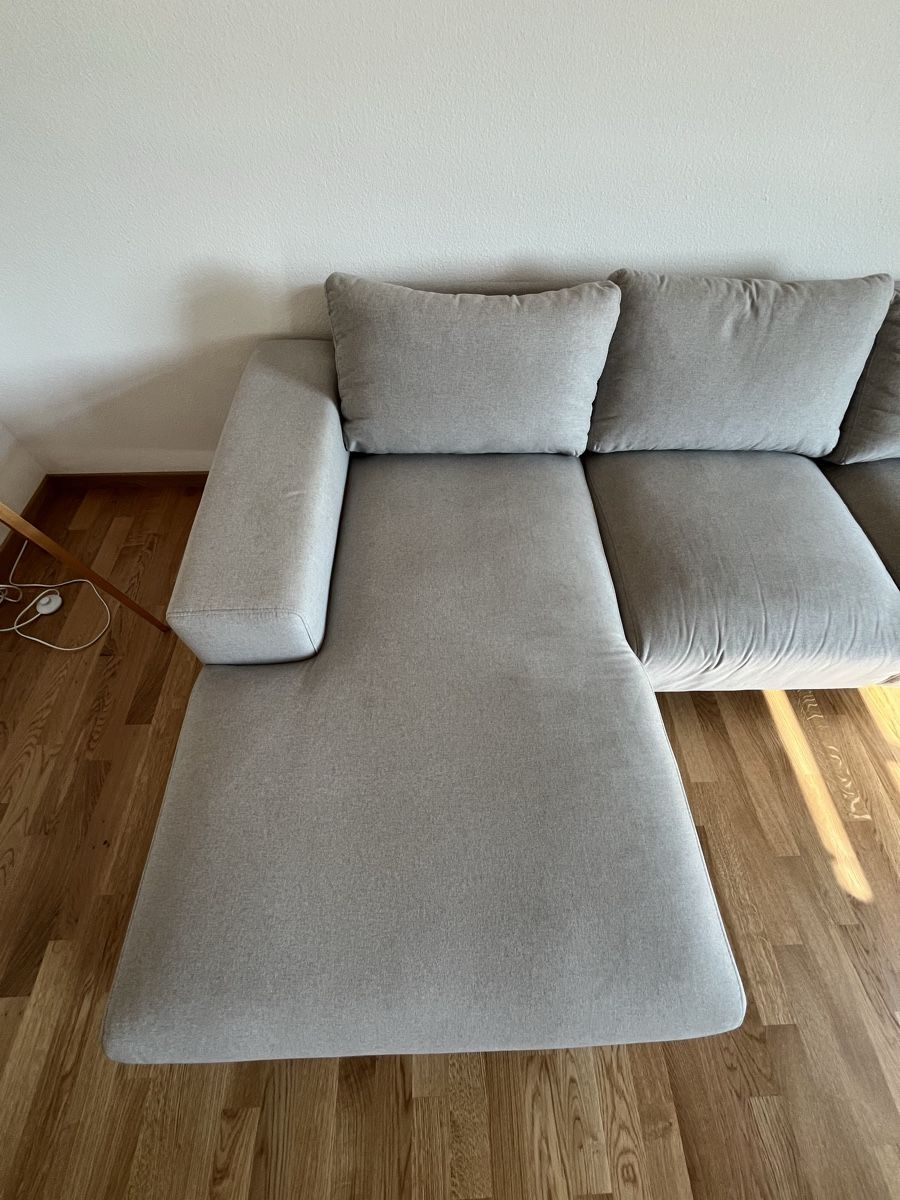 Divani: Ecksofa Stoff grau guter Zustand 245 cm – Usato da Luzern venduto da lu__pvv8 5