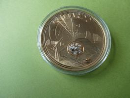 vergoldete Medaille PP 50 mm - Gottardo