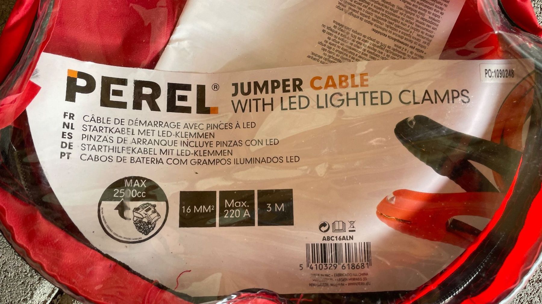 Cavi: Perel Jumper Cables with LED Lighted Clamps - like new – Usato da Murg venduto da may_d9bw