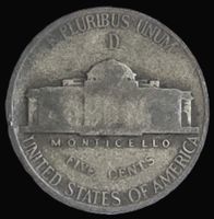 AMERIKA 5 CENTS 1944 D SILVER .350