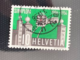 Schweiz 1956 Simplon 10 Vollstempel BUUS 3.IV.56