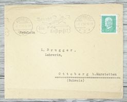 TR15 Enveloppe + Timbre Allemagne 1918