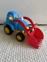Bagger blau/gelb/rot Sand Spielzeug Sandspielzeug Strand