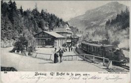 E 24 BRÜNIG Eisenbahn belebt Grand Buffet de la Gare