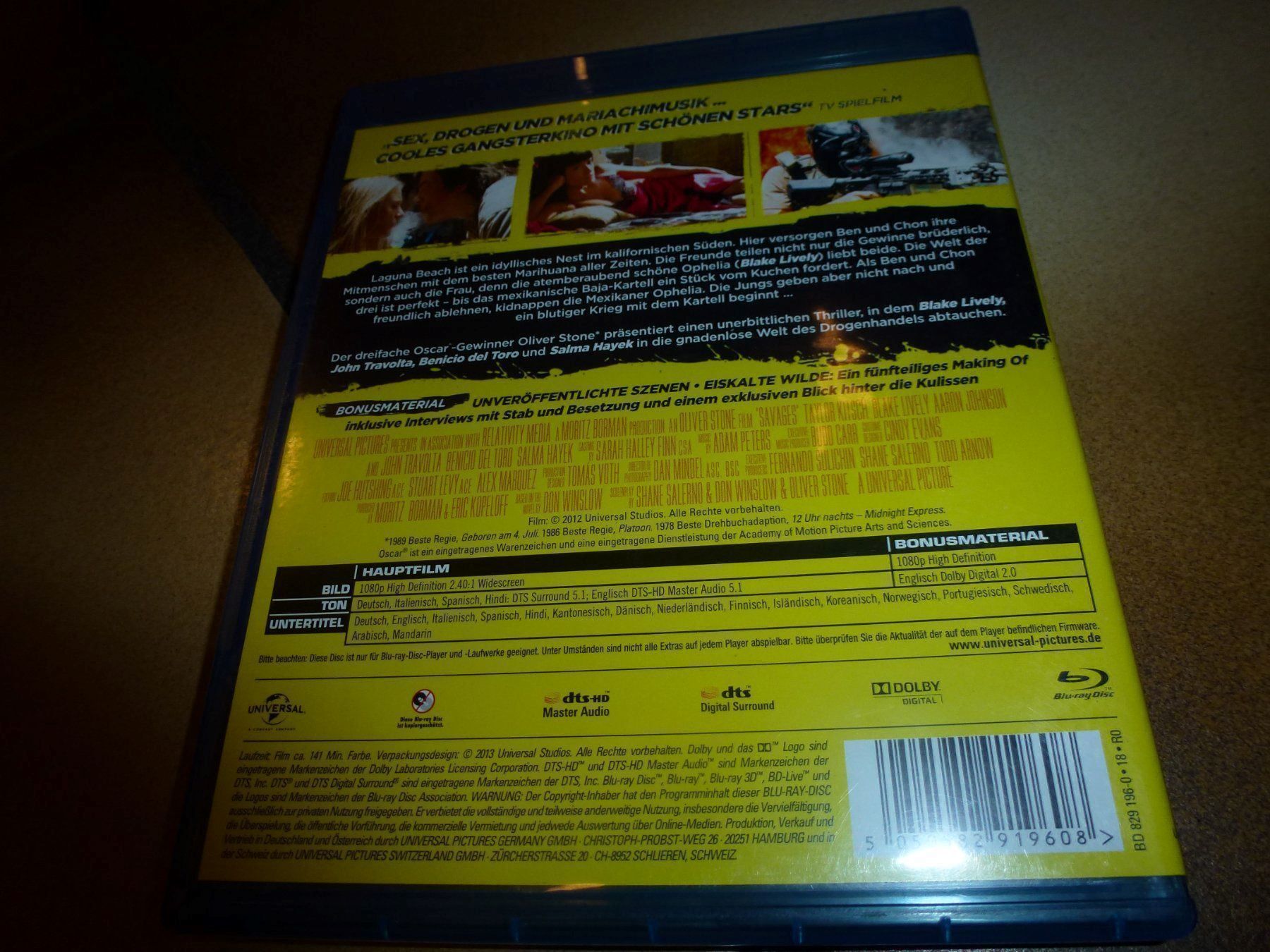 Alle DVDs: Savages BLU-RAY – Gebraucht aus Olten von Disc-Verkauf 2