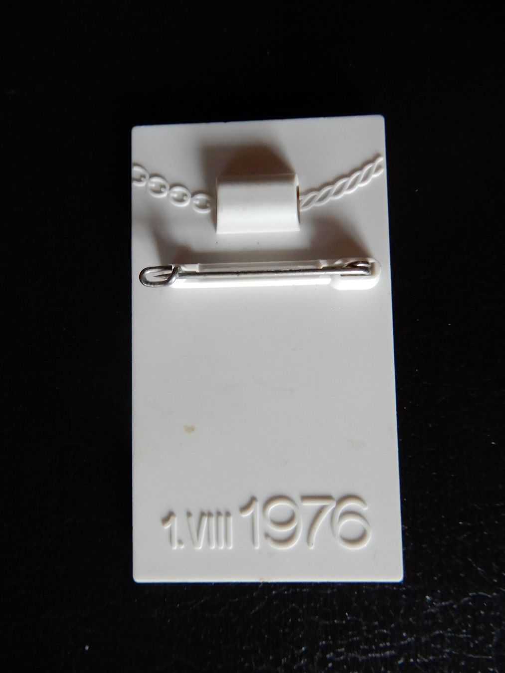 Swiss Placchette & Badge: 1. August Abzeichen 1976 – Usato da Senèdes venduto da Framboise52 1