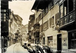 Z 6793 ZÜRICH Augustinergasse mit tollen VW's ca 1950!