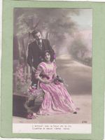 Kitsch Paar Frau Mann Landschaft