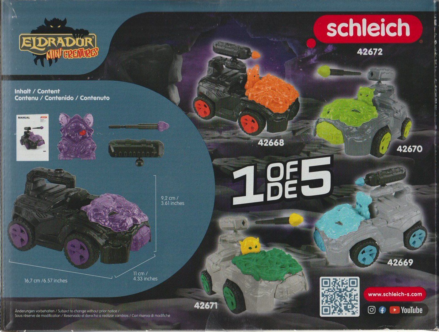 Schleich Giocattoli: SCHLEICH ELDRADOR MINI CREATURES 42672 SHADOW CRASHMOBILE + – Nuovo (secondo la descrizione) da Vezia venduto da Aquarius_Age 1