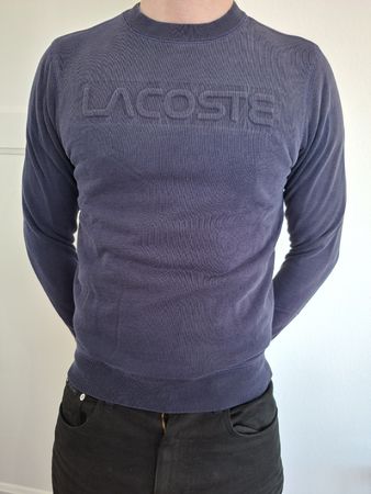 Pull Lacoste Homme Bleu Marine, Taille XS