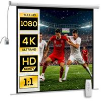 HOMCOM Beamer Leinwand 85” 152x152cm