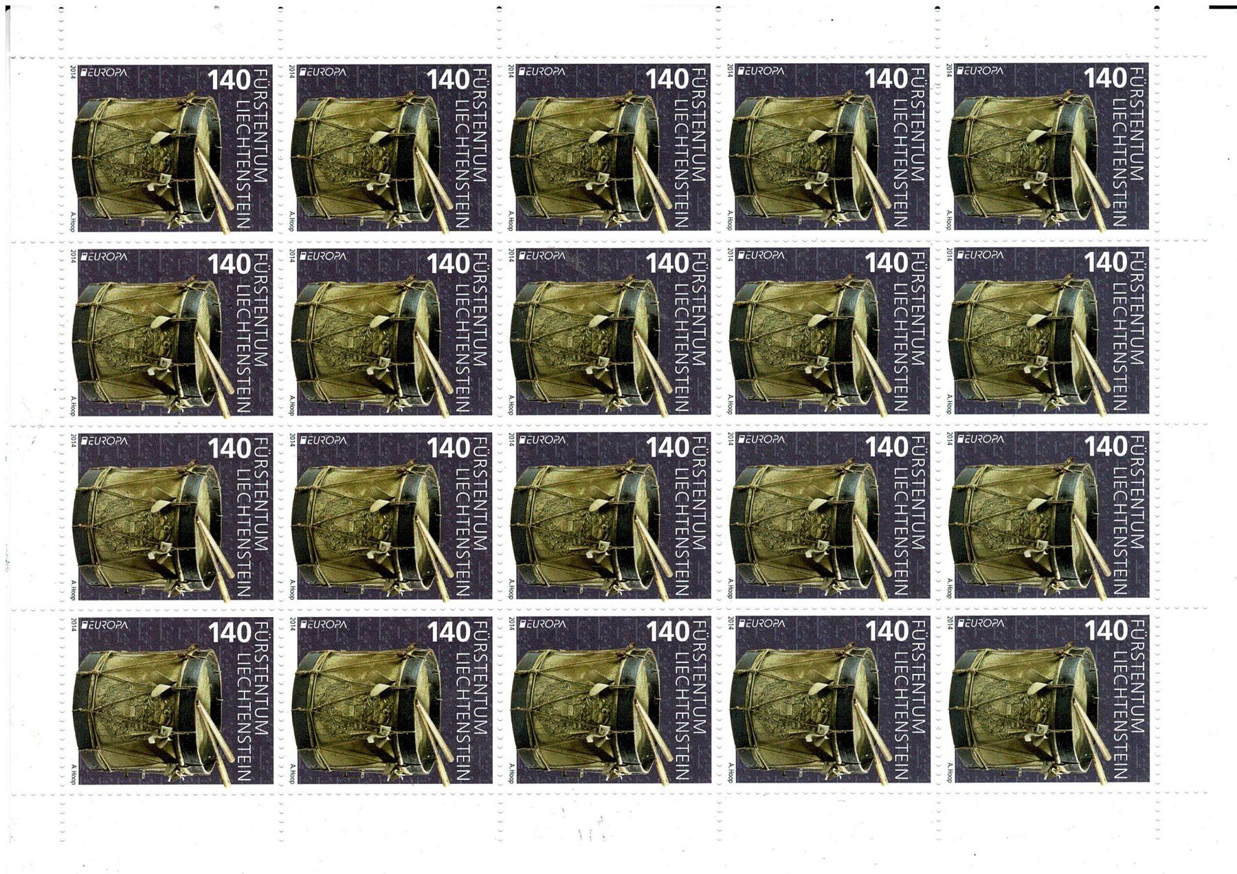 Alle Briefmarken: Europa 2014 1 Bogen ** – Neu (gemäss Beschreibung) aus Lausanne von Whorvath