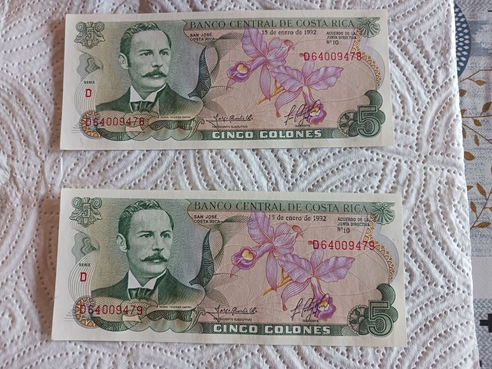Costa Rica - 5 colones 1992 (Neu (gemäss Beschreibung)) in Couvet für ...