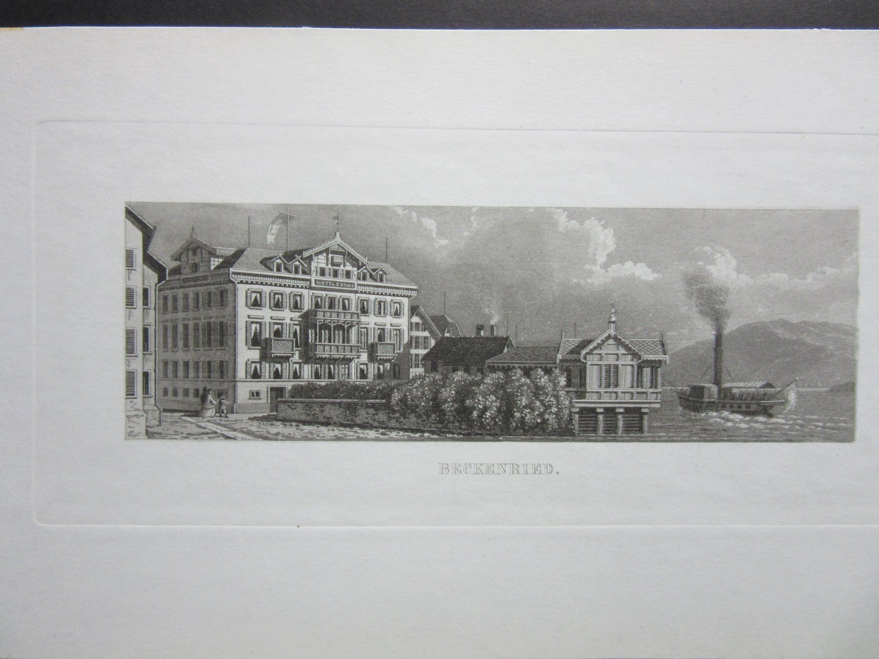 Incisioni: BECKENRIED AQUATINTA – Usato da Gersau venduto da grafik-kunst