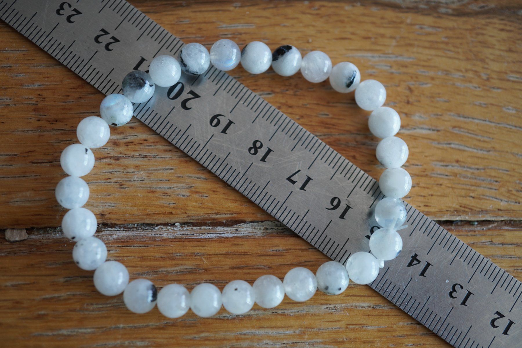 Minerali & Pietre curative: Mondstein  6mm   Kugel  Armband – Nuovo e nell'imballaggio originale da Eschenbach SG venduto da topstone 6