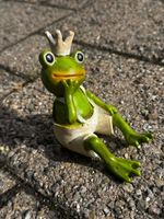 Froschkönig sitzend
