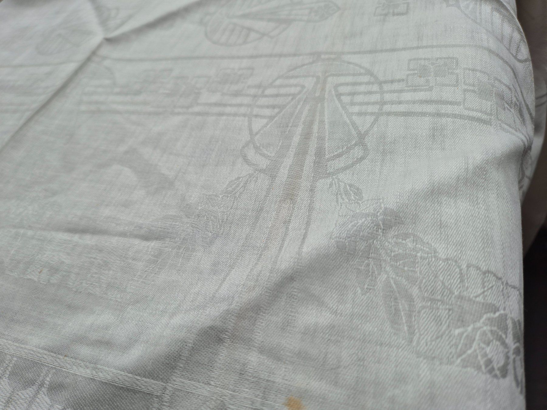 Altra biancheria da tavola: Art Deko Damast Tischtuch mit Monogramm "AB" – Nuovo (secondo la descrizione) da Bern venduto da aronari 3