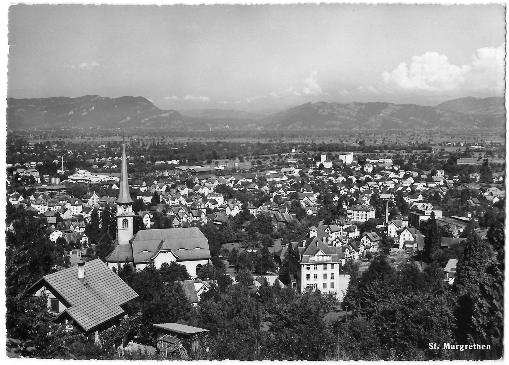 Cartoline postali: St. Margrethen Gesamtansicht – Usato da Olten venduto da clotaldi