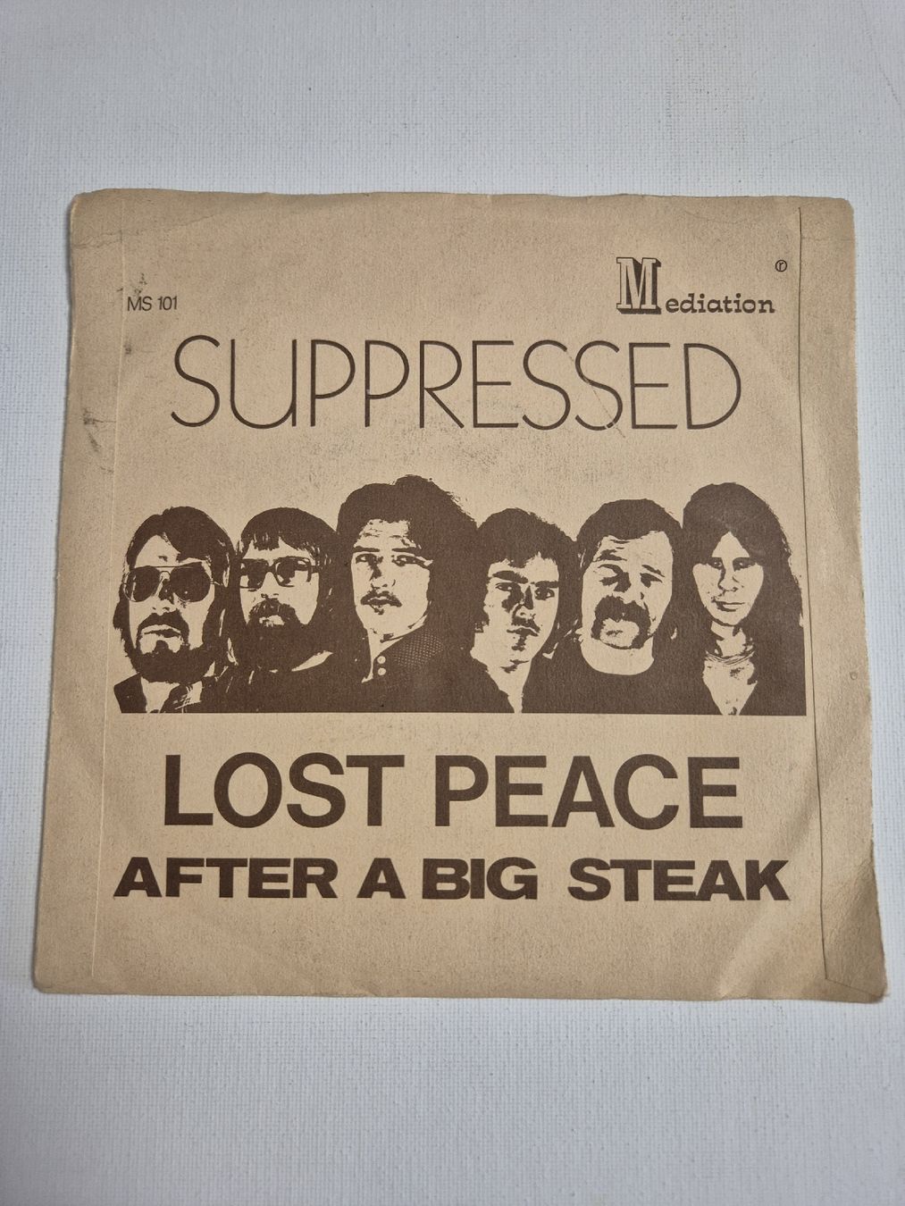 Dischi in vinile: Suppressed - Lost Peace - After A Big Steak - Single 7 , CH  – Nuovo (secondo la descrizione) da Uster venduto da newwave0 1