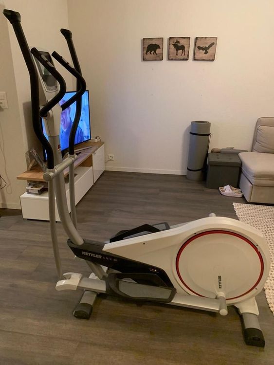 Vélo Elliptique Kettler Saphir P – Modèle Long (1m30) – Occasion – LCD Et Programmes