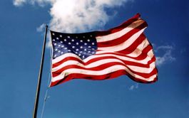 USA-Flagge, ca. 115x178 cm, Nylon gestickt, sehr hochwertig