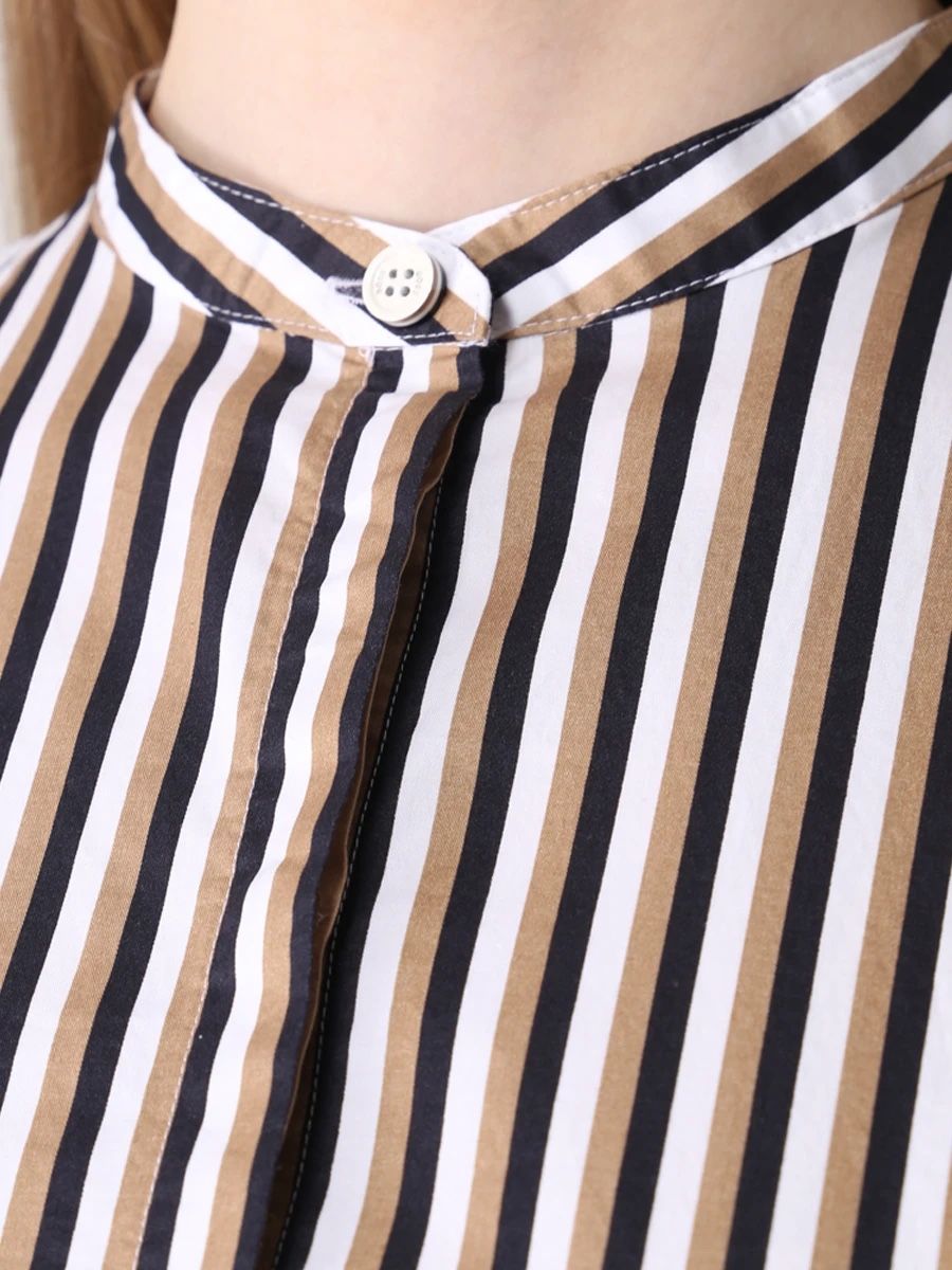 Hugo Boss Camicette: Boss Striped Cotton Shirt Bluse – Usato da Münchenstein venduto da B771 2