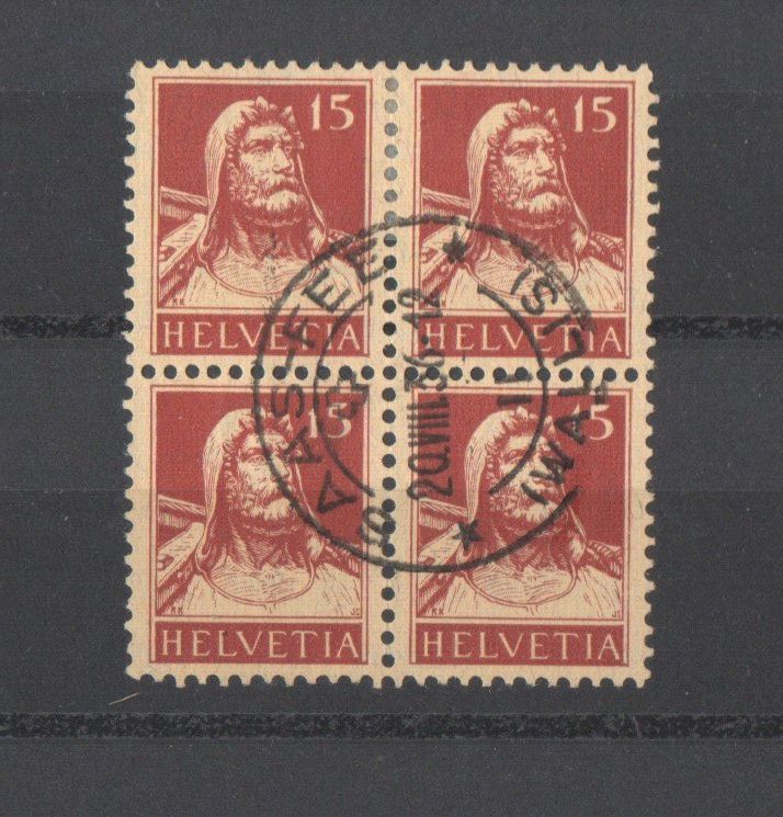 Alle Briefmarken: Tellbrustbild – Gebraucht aus Echichens von mullerch