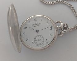 Tissot Taschenuhr mechanisch 925 Silber (Full Set, wie neu)