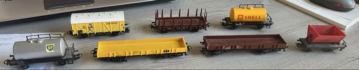 Märklin Modellini di ferrovie: Märklin HO divers wagons marchandises – Usato da Blonay venduto da nja_t22k