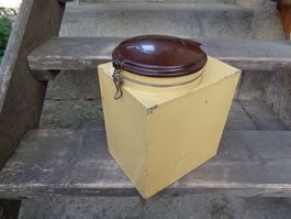 Blechdose ca. 21 x 16 x 26 cm. für Katzentrockenfutter oder