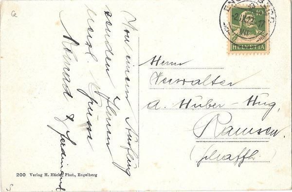 Cartoline postali: Engelberg Sommerwirtschaft Alpenrose – Usato da Olten venduto da clotaldi 1