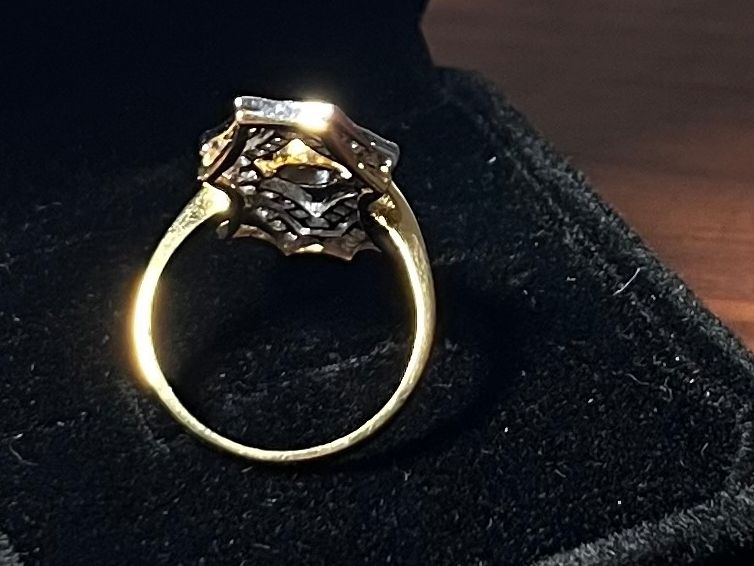 Anelli: 1438_Platinring-Saphir - Art-Deco – Usato da Bern venduto da simoneheim 3