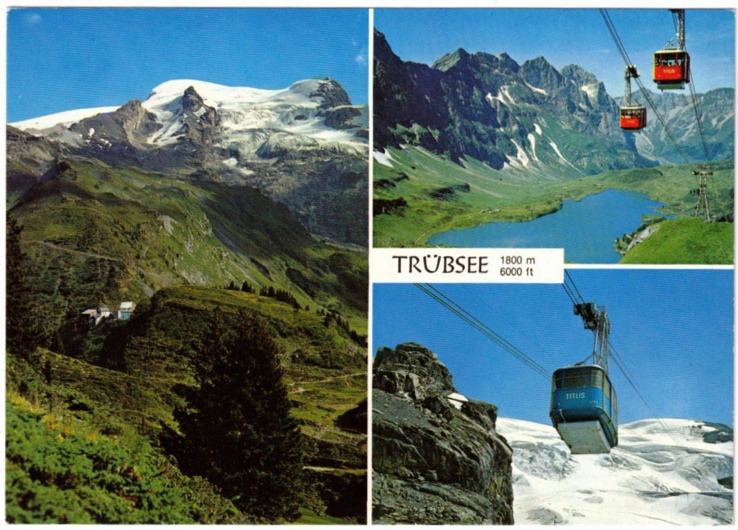 Ansichtskarten: Engelberg - 3 Bild AK Trübsee – Gebraucht aus Binningen von Mountainrider