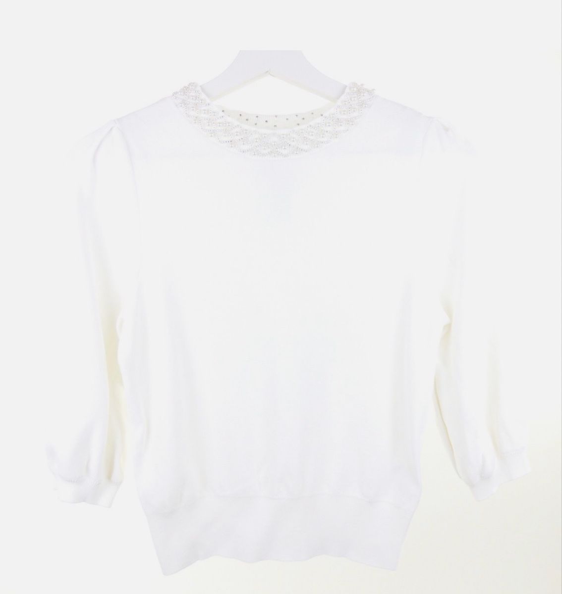 H&M Top: H&M - Pull blanc - taille S – Usato da Belmont-Lausanne venduto da Michelle_Srdr_