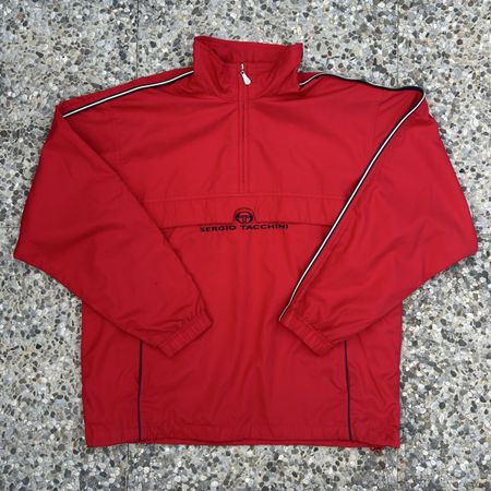 Vintage Sergio Tacchini Red Pullover Jacket