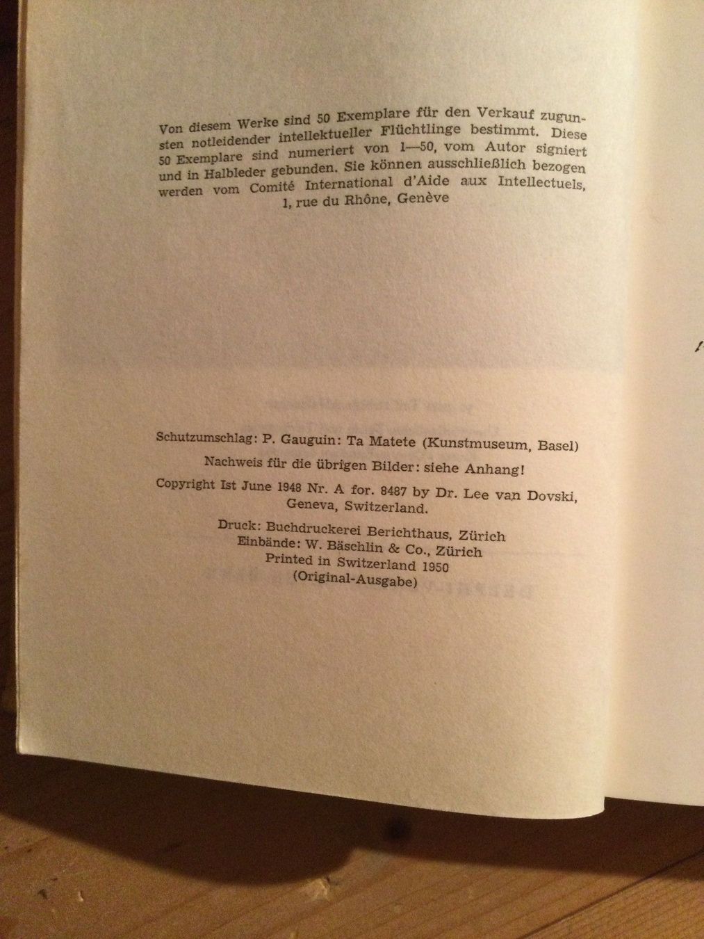 Bücher: LEE VAN DOVSKI - Gauguin (1950) – Gebraucht aus Frasnacht von GracyStore 4