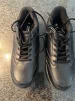 Herren Sportschuhe schwarz Grösse 45 Leder NEU