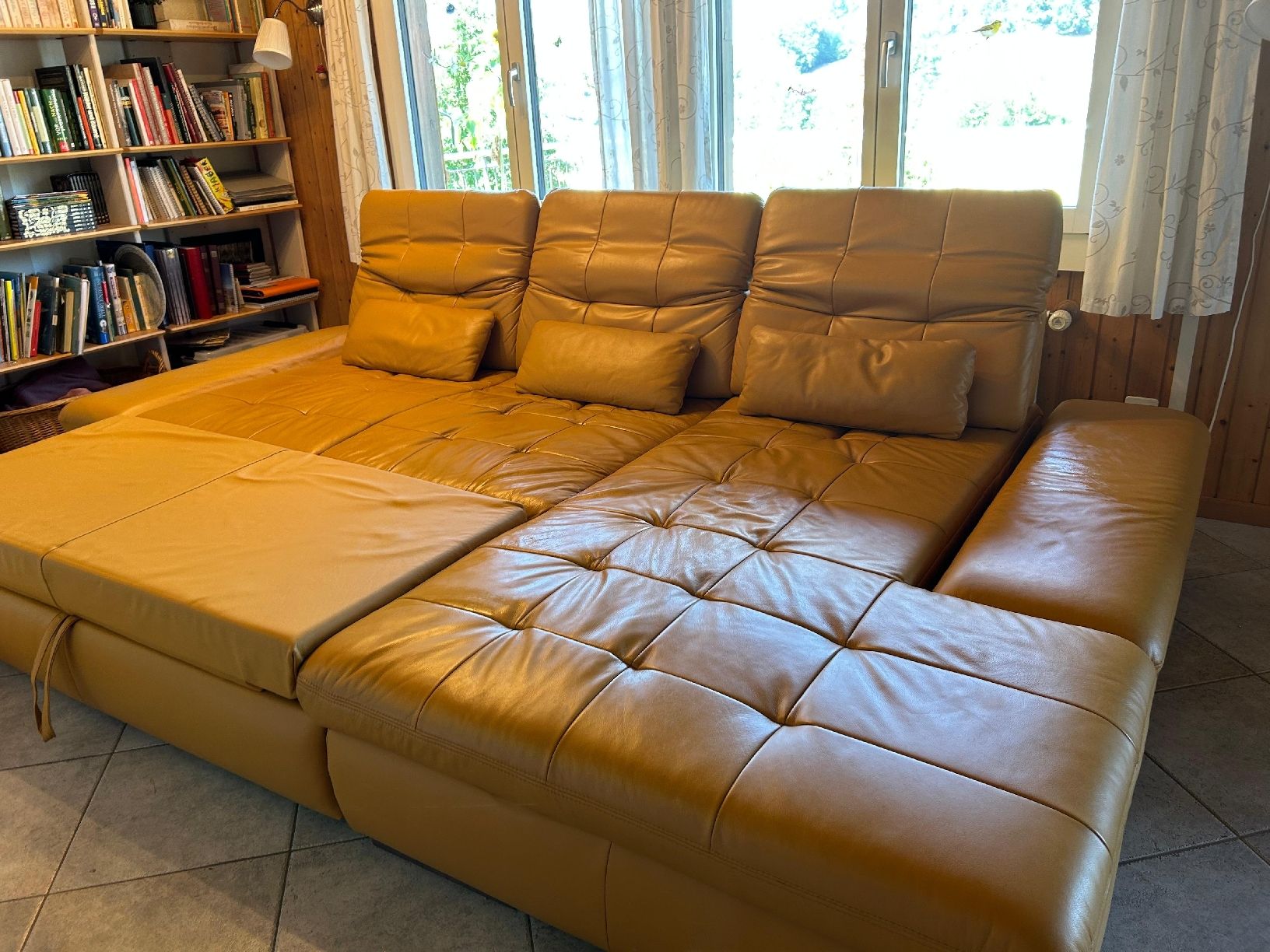 Sofas: Ecksofa Leder L-Form mit Bettfunktion 305x191cm – Gebraucht aus Kulmerau von vrech28 1