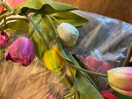11 Tulpengirlanden sind neu und original verpackt ca.L 180cm