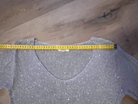 Not Shy Glitzerpullover Champagner M – festlich & edel