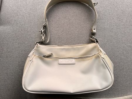 White Lancaster Paris Handbag - Needs Clean