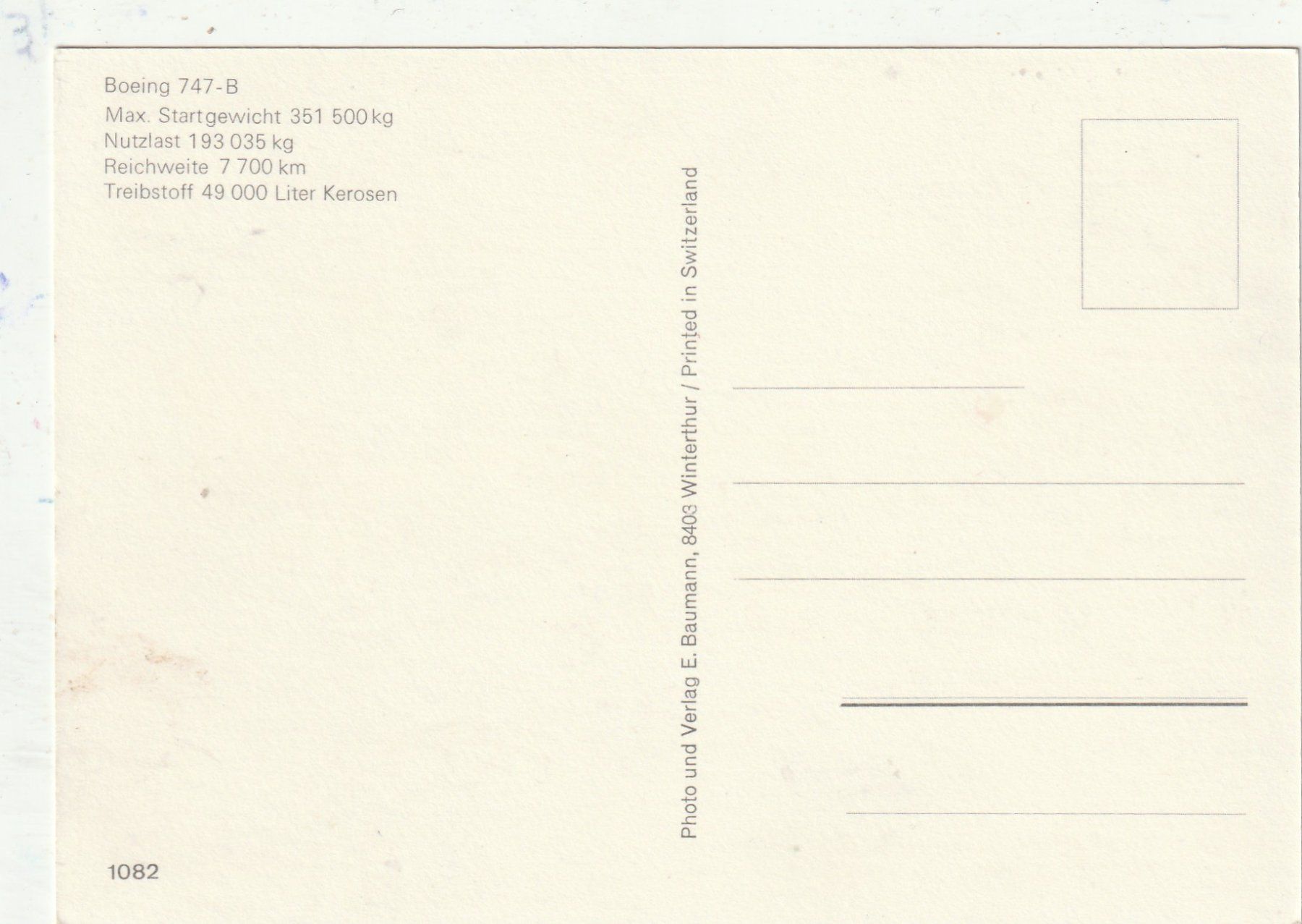 Cartoline postali: Swissair  DC 10 – Usato da Lumbrein venduto da made02 1